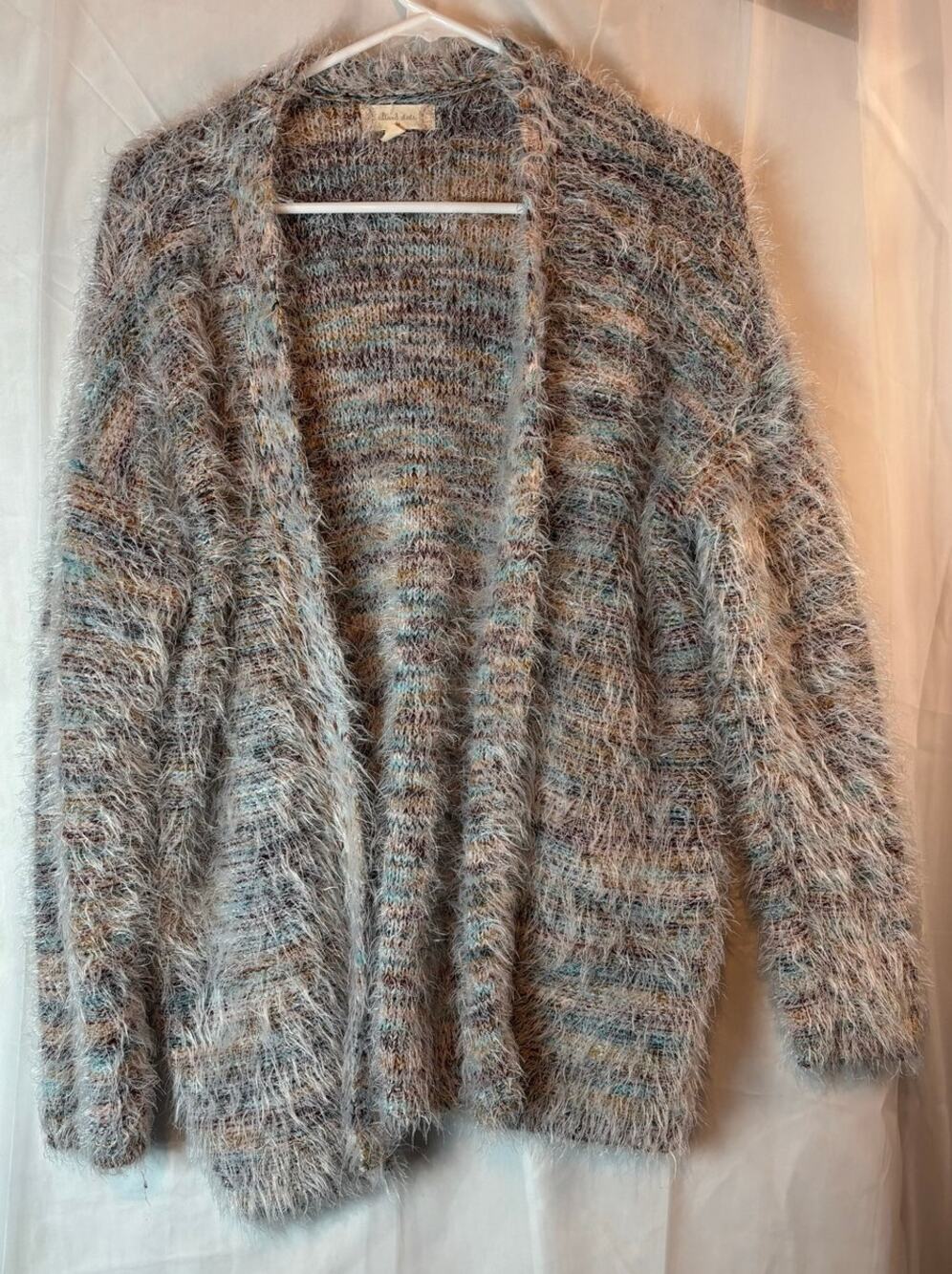 Altard State Fuzzy Multicolor Cardigan Size Medium